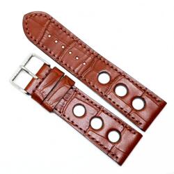 Fleurus Curea Ceas „Fleurus Prestige - Piele Naturală de Vițel, Maro Cognac (20mm - 24mm) (1FL14D62)