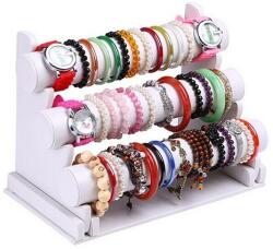 Royal Watchband Stativ prezentare, expunere brățări - piele ecologică Neagra sau Alba (SB010P)