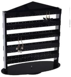  Organizator Vertical pentru Cercei PX-988 - Capacitate 140 Perechi, Finisaj Negru Elegant (WZ794)