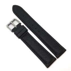 Fleurus Curea Ceas „Fleurus Black Edition - Piele Veritabilă de Vițel, Negru Integral cu Cataramă Neagră (18mm - 24mm) (1EK15D89-BK)