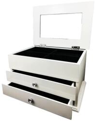 WatchBox Caseta de bijuterii din lemn alb (CASETA-L-120)