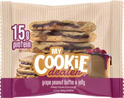 My Cookie Dealer Biscuit Proteic cu Aroma de Unt de Arahide si Gem de Struguri 63g