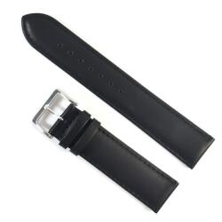 Fleurus Curea Ceas Fleurus France - Piele Naturală Neagră, Textură Fină (8mm - 24mm)