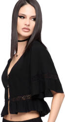 KILLSTAR bluză damă (crop top) KILLSTAR - MIDNIGHT VALE - Black - KSRA014839