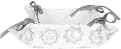 Clayre & Eef Cos paine bumbac alb gri Pisicute 35x35x8 cm (LGC47)