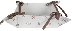 Clayre & Eef Cos paine bumbac alb maro Iepuras 35x35x8 cm (BSLC47)