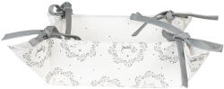 Clayre & Eef Cos paine bumbac alb gri Catelus 35x35x8 cm (LGD47)