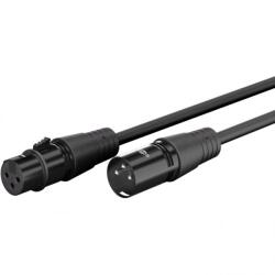 Goobay Cablu prelungitor audio XLR 3 pini T-M 2m Negru, Goobay G80029 (G80029)
