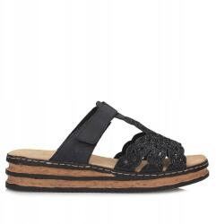 RIEKER Női flip-flop papucs Rieker 62986-14 fekete tépőzáras (Rieker 62986-14)