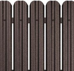 Top Profil Sistem Sipca Metalica Pentru Gard Finisaj Structurat Maro Inchis Ral 8019 0.80m (2694)