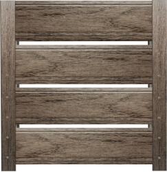 Top Profil Sistem Panou gard casetat Terra Imitatie lemn Mesteacan 150 cm x 102.4 cm H (26243)