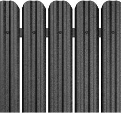 Top Profil Sistem Sipca Metalica Pentru Gard Finisaj Structurat Negru Ral 9005 0.80m (2672)