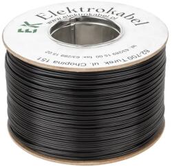Cabletech Cablu 10m difuzor cupru 2x1mm2 SMYP plat cu izolatie PVC negru Cabletech KAB0574-10 (KAB0574-10)