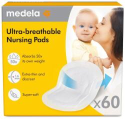 Medela Tampoane pentru sani ultra respirabile, 60 bucati, Medela