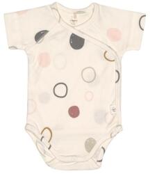 Lassig Бебешко боди с къс ръкав Lassig - Gots, 62/68 cm, 3-6 м, Circles Offwhite (4042183426341) - baby