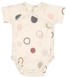 Lassig Бебешко боди с къс ръкав Lassig - Gots, 86/92 cm, 12-24 м, Circles Offwhite (4042183426365) - baby