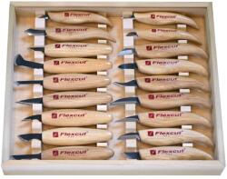 Flexcut Set cutite pentru sculptura lemn DELUXE KN250E, Flexcut (KN250E)