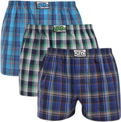 Styx 3PACK boxeri largi bărbați Styx elastic clasic multicolori (3A30468) S (185639)