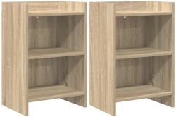 vidaXL Mese de noptiera 2 pcs Stejar Sonoma 40 x 30 x 60 cm GartenMobel Dekor (8011000)