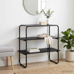 vidaXL Masa de consola Stejar Negru 60 x 41 x 75 cm Lemn prelucrat GartenMobel Dekor (8007527)