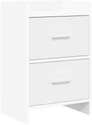 vidaXL Mese de noptiera Alb 40 x 30 x 60 cm Lemn prelucrat GartenMobel Dekor (8010963)