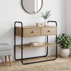vidaXL Masa de consola Stejar Artizanal 100 x 40 x 75 cm GartenMobel Dekor (8007556)