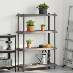 vidaXL Unitate de rafturi 4 niveluri 100 x 40 x 136, 5 cm PP GartenMobel Dekor (8011751) Biblioteca