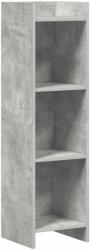 vidaXL Biblioteca Gri Concret 30 x 30 x 111 cm Lemn prelucrat GartenMobel Dekor (8011278) Biblioteca