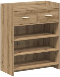 vidaXL Dulap pentru pantofi Stejar Artizanal 73, 5 x 36 x 92 cm GartenMobel Dekor (8011330) Pantofar