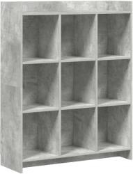 vidaXL Biblioteca Gri Concret 87, 5 x 30 x 111 cm Lemn prelucrat GartenMobel Dekor (8011294) Biblioteca