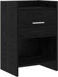 vidaXL Mese de noptiera Stejar Negru 40 x 30 x 60 cm Lemn prelucrat GartenMobel Dekor (8010981)