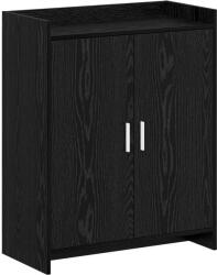 vidaXL Dulap pentru pantofi cu usa Stejar Negru 73, 5 x 36 x 92 cm GartenMobel Dekor (8011308) Pantofar
