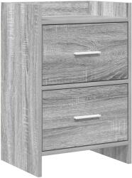 vidaXL Mese de noptiera Sonoma gri 40 x 30 x 60 cm Lemn prelucrat GartenMobel Dekor (8010973)