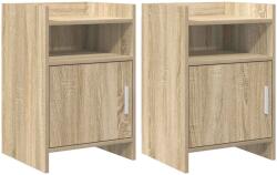 vidaXL Mese de noptiera 2 pcs Stejar Sonoma 40 x 36 x 60 cm GartenMobel Dekor (8011040)