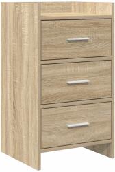 vidaXL Mese de noptiera Stejar Sonoma 40 x 36 x 70 cm Lemn prelucrat GartenMobel Dekor (8011029)