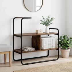 vidaXL Masa de consola Stejar fumuriu 80 x 35 x 75 cm Lemn prelucrat GartenMobel Dekor (8007559)