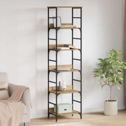 vidaXL Raft pentru carti Stejar Artizanal 50 x 33 x 188, 5 cm GartenMobel Dekor (882758) Biblioteca