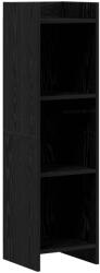 vidaXL Biblioteca Stejar Negru 30 x 30 x 111 cm Lemn prelucrat GartenMobel Dekor (8011276) Biblioteca