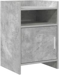 vidaXL Mese de noptiera Gri Beton 40 x 36 x 60 cm Lemn prelucrat GartenMobel Dekor (8011041)