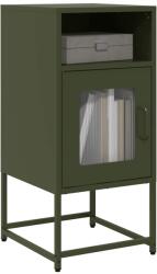 vidaXL Noptiera, verde maslina, 36x39x78 cm, otel laminat la rece GartenMobel Dekor (853414) Comoda