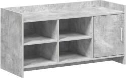 vidaXL Dulap pentru pantofi cu depozitare Gri Beton 100 x 39, 5 x 51 cm GartenMobel Dekor (8011358) Pantofar