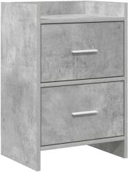 vidaXL Mese de noptiera Gri Beton 40 x 30 x 60 cm Lemn prelucrat GartenMobel Dekor (8010969)