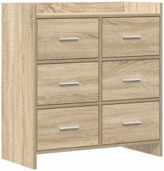vidaXL Bufet Stejar Sonoma 75 x 33 x 80 cm Lemn prelucrat GartenMobel Dekor (8011101) Comoda