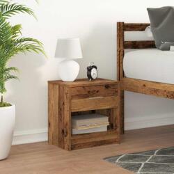 vidaXL Noptiera cu sertar, lemn vechi, 39x28x41 cm GartenMobel Dekor (858763)