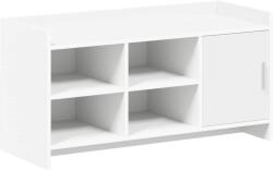 vidaXL Dulap pentru pantofi Alb 100 x 39, 5 x 51 cm Lemn prelucrat GartenMobel Dekor (8011355) Pantofar