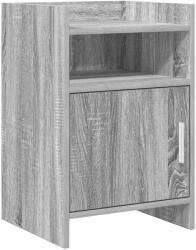 vidaXL Mese de noptiera Sonoma gri 40 x 36 x 60 cm Lemn prelucrat GartenMobel Dekor (8011045)
