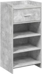 vidaXL Dulap pentru pantofi Gri Beton 48 x 36 x 92 cm Lemn prelucrat GartenMobel Dekor (8011350) Pantofar