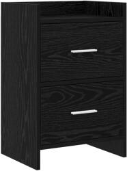 vidaXL Mese de noptiera Stejar Negru 40 x 30 x 60 cm Lemn prelucrat GartenMobel Dekor (8010965)