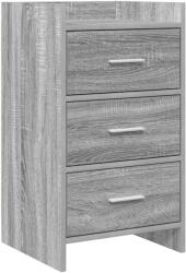 vidaXL Mese de noptiera Sonoma gri 40 x 36 x 70 cm Lemn prelucrat GartenMobel Dekor (8011032)