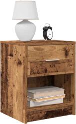 vidaXL Noptiere 2 buc. cu sertar, lemn vechi, 40x34x50 cm GartenMobel Dekor (858782)